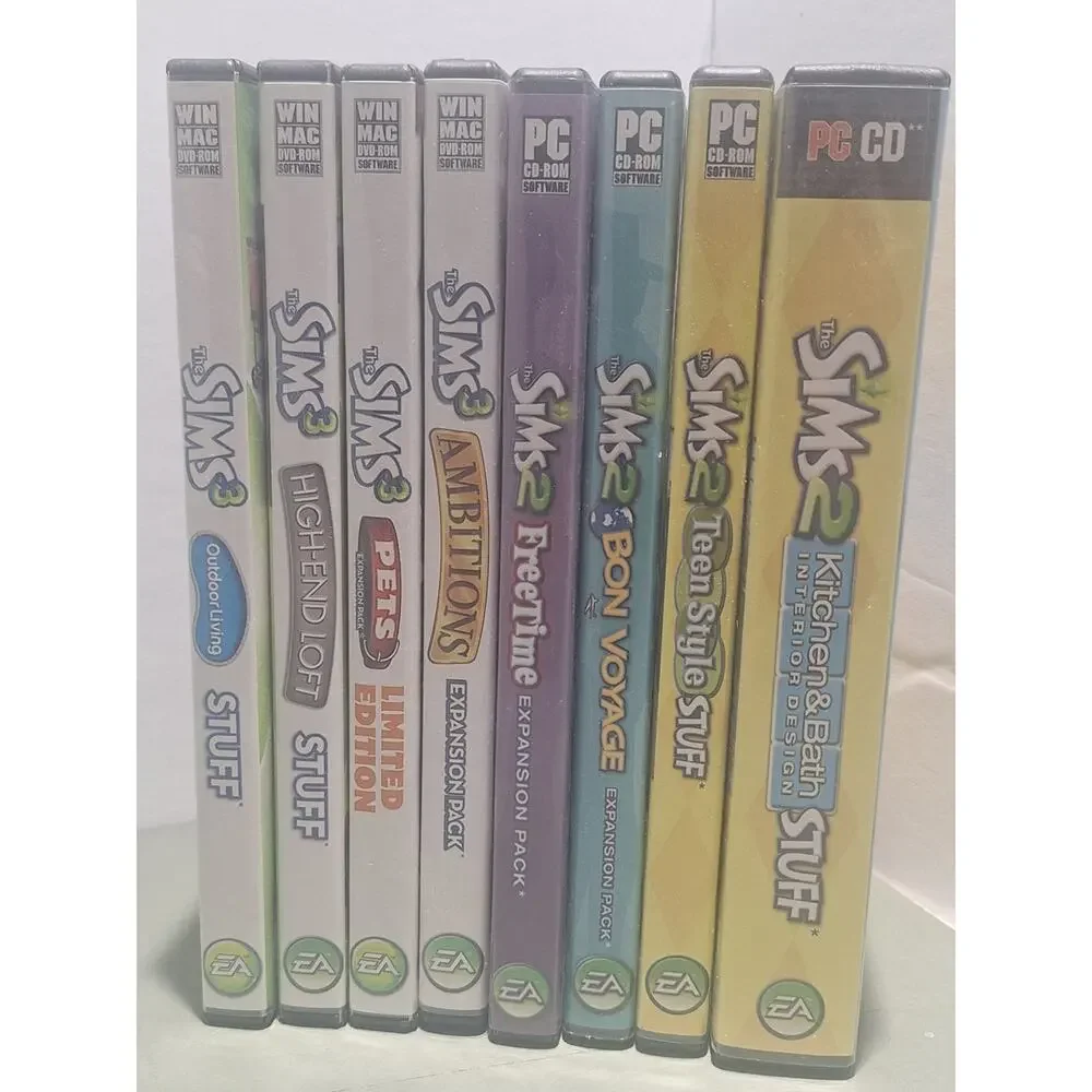 The Sims 3 & Sims 2 PC Lot Expansions Stuff Packs + Guide Tested Discs